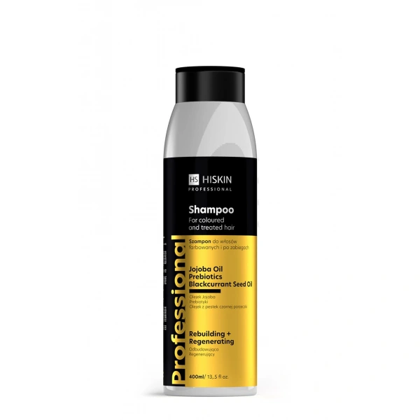 HISKIN Professional Szampon do włosów farbowanych i po zabiegach - odbudowująco-regenerujący 400 ml