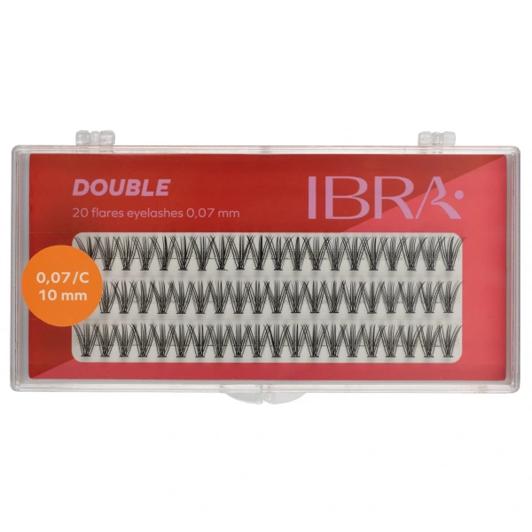 IBRA Kępki rzęs DOUBLE 0.07-C-10 mm - 1op.