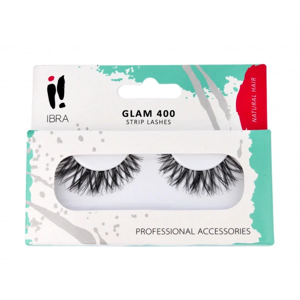 IBRA Rzęsy na pasku Glam 400  1 para