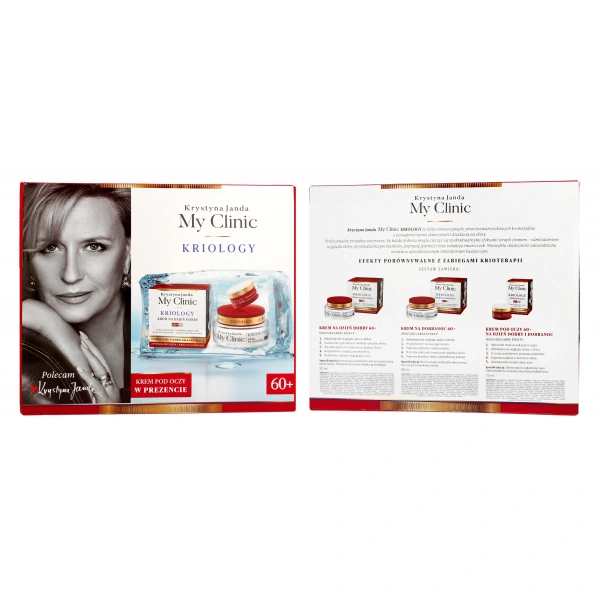 JANDA Zestaw prezentowy My Clinic Kriology 60+ (krem na dzień 50ml + krem na noc 50ml + krem pod oczy 15ml)