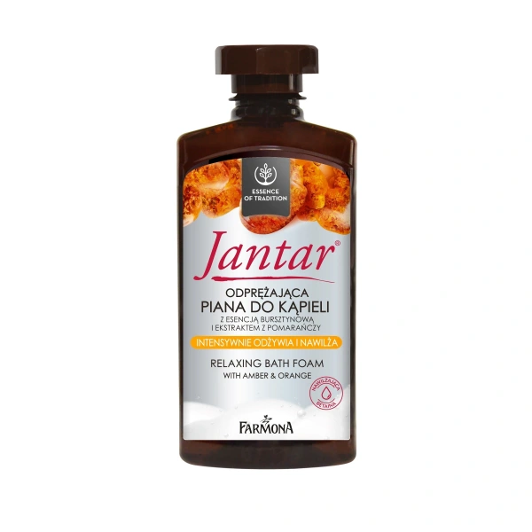 JANTAR Odprężająca piana do kąpieli z esencją bursztynową i ekstraktem z pomarańczy 330 ml