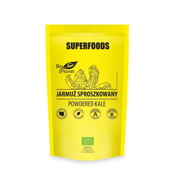 Jarmuż sproszkowany bio 125 g - bio planet