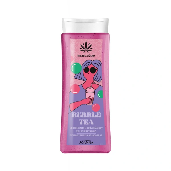 JOANNA Niezłe Ziółko Żel pod prysznic Bubble Tea ekstremalnie odświeżający 300 ml