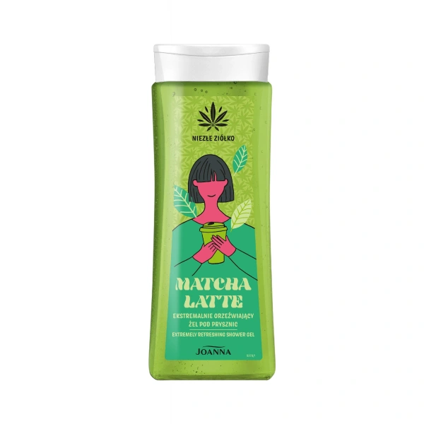 JOANNA Niezłe Ziółko Żel pod prysznic Matcha Latte ekstremalnie orzeźwiający 300 ml
