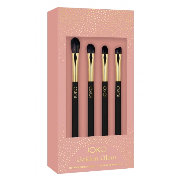 JOKO Midnight Glam Zestaw pędzli do makijażu oka 1 op. - 4 szt.