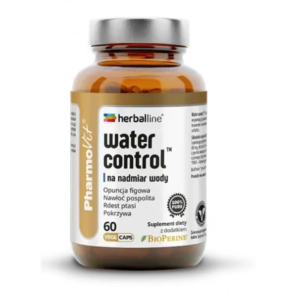 Kapsułki na nadmiar wody w organizmie (water control) bezglutenowe 60 szt. - pharmovit