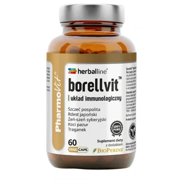 Kapsułki na układ immunologiczny (borellvit) bezglutenowe 60 szt. - pharmovit (herballine)
