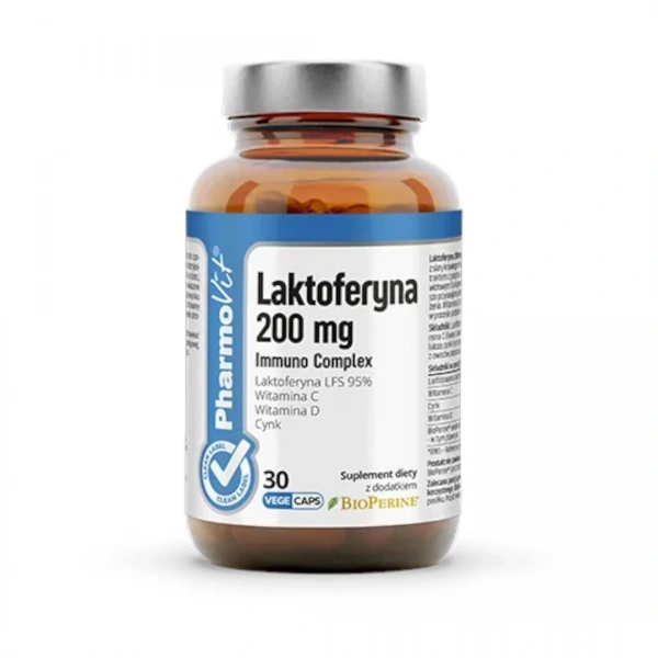 Kapsułki na układ odpornościowy (laktoferyna immuno complex) bezglutenowe 30 szt. - pharmovit