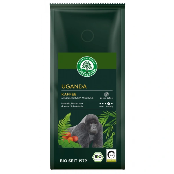 Kawa ziarnista arabica/robusta uganda bio 250 g - lebensbaum