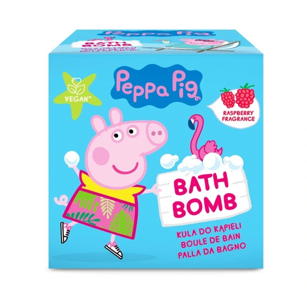 KIDS Świnka Peppa Kula musująca - malina 165 g