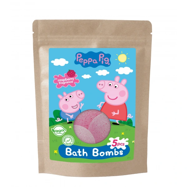 KIDS Świnka Peppa Kule koloryzujące do kąpieli 5 x 50g