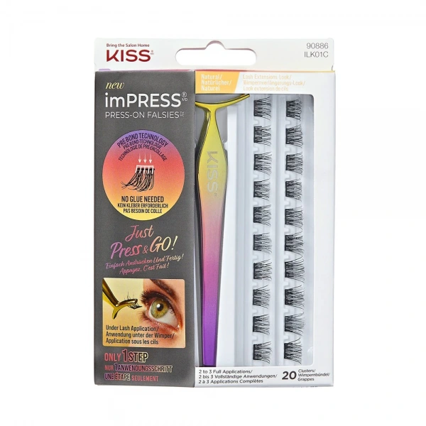 KISS Kępki Sztucznych Rzęs ImPress - Lash Kit 01 1op.