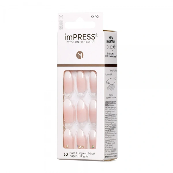 KISS Sztuczne Paznokcie samoprzylepne imPress - Awestruck 1op.(30szt)
