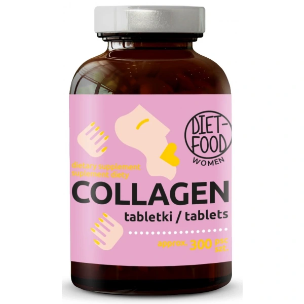 Kolagen (400 mg) 300 tabletek - diet-food