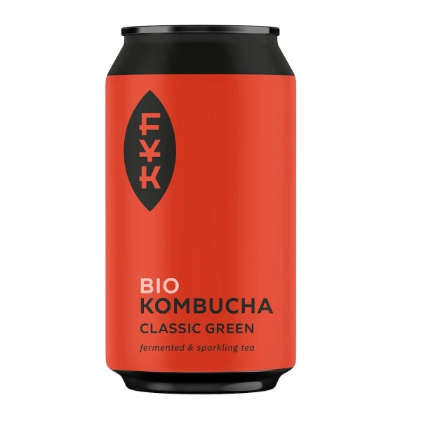 Kombucha herbata czarna bezglutenowa bio 330 ml - forever young kombucha