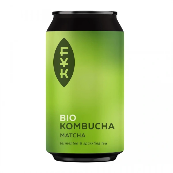 Kombucha herbata matcha bezglutenowa bio 330 ml - forever young kombucha