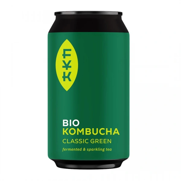 Kombucha herbata zielona bezglutenowa bio 330 ml - forever young kombucha