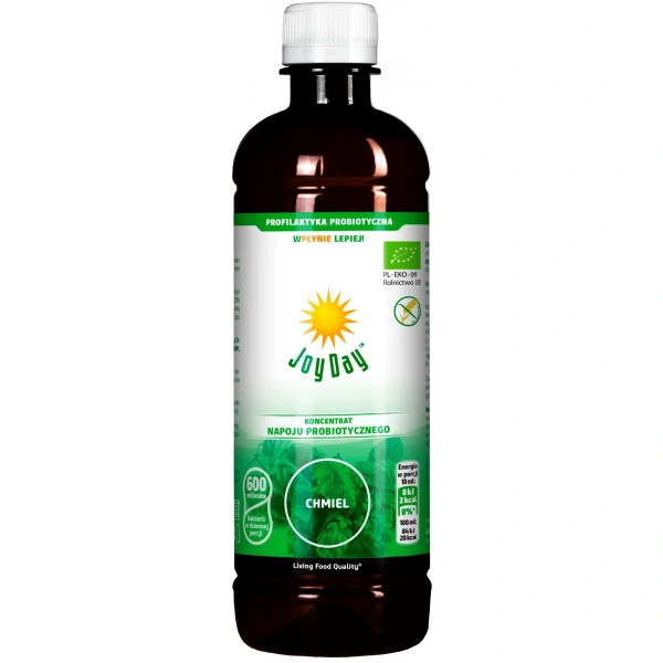 Koncentrat napoju probiotycznego chmiel bezglutenowy bio 500 ml - joy day