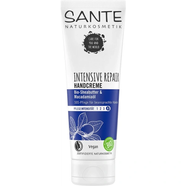 Krem do rąk intensywnie regenerujący masło shea i olejek makadamia eco 75 ml - sante