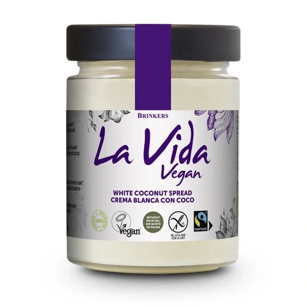 Krem kokosowy bezglutenowy fair trade bio 270 g - la vida vegan