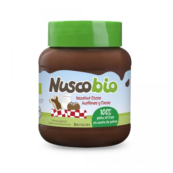 Krem orzechowo - kakaowy bio 400 g - nuscobio