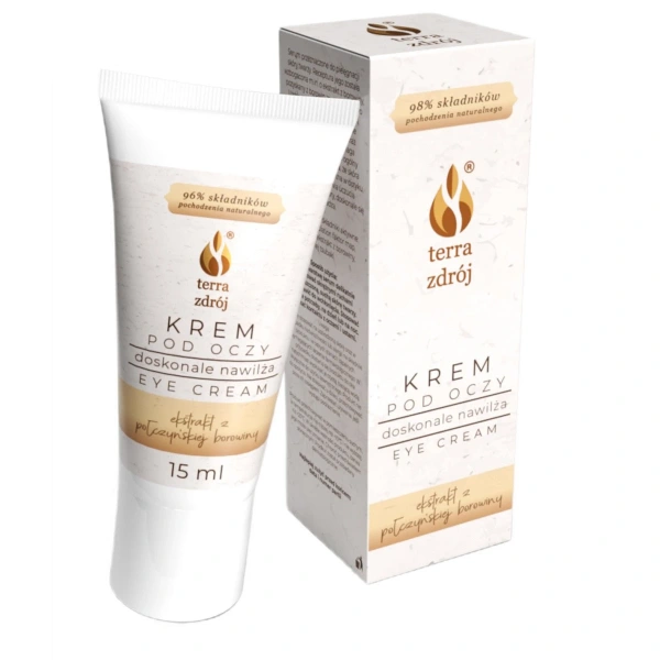Krem pod oczy nawilżający 15 ml - terra zdrój (seria borowinowa)
