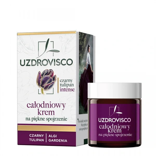 Krem pod oczy przeciwzmarszczkowy na dzień i na noc 25 ml - uzdrovisco (czarny tulipan intense)