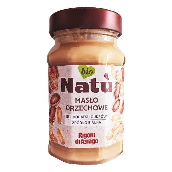 Krem proteinowy z orzeszków ziemnych bez dodatku cukrów bio 220 g - rigoni di asiago