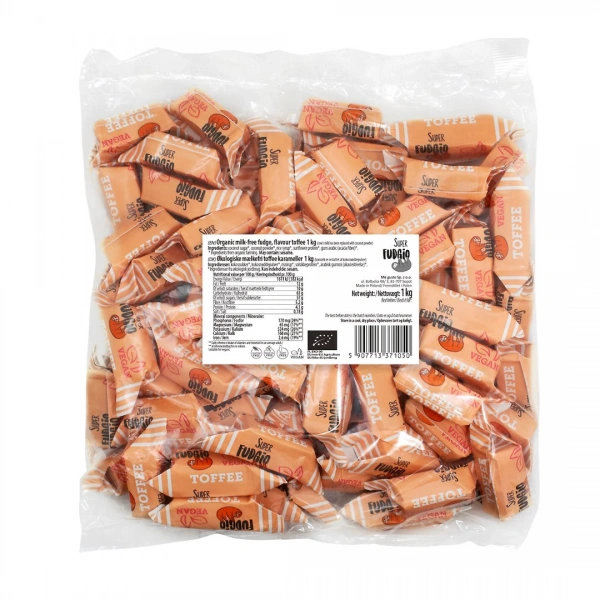 Krówki o smaku toffi bezmleczne bezglutenowe bio 1 kg - me gusto (super fudgio)