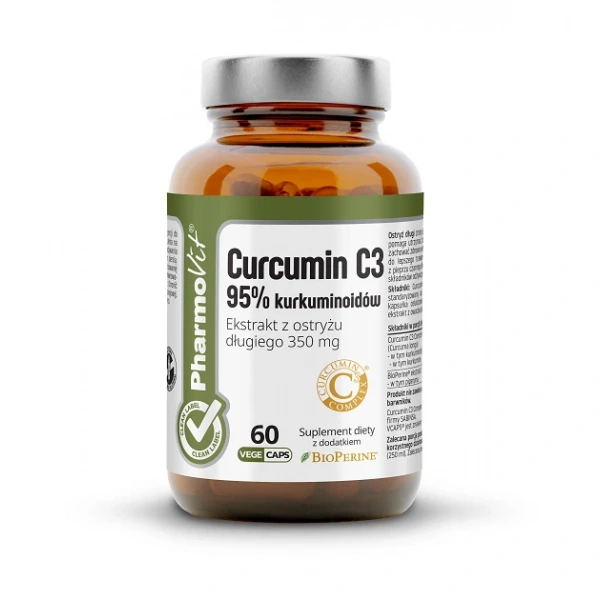 Kurkumina (350 mg) bezglutenowa 60 kapsułek - pharmovit