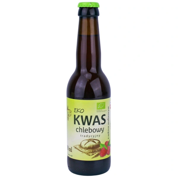 Kwas chlebowy z sokiem malinowym bio 330 ml - eko natura
