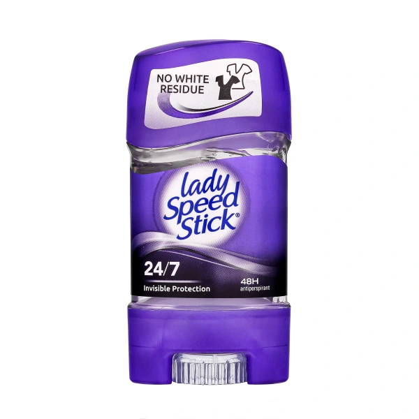 LADY SPEED STICK 24/7 Dezodorant antyperspiracyjny w żelu INVISIBLE PROTECTION 65 g