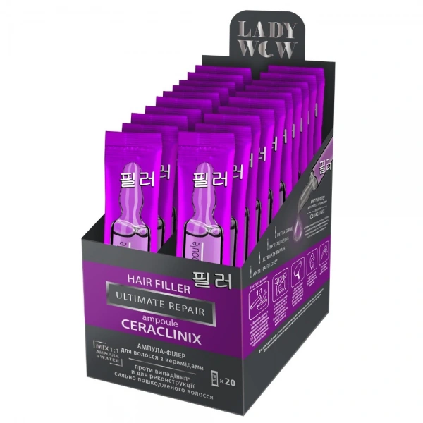 LADY WOW Hair Filler Ampułka ceramidowa do włosów - regeneracja 15ml