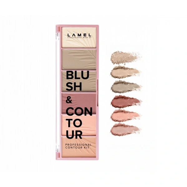 LAMEL Basic Paletka do konturowania twarzy Blush&Contour 16g