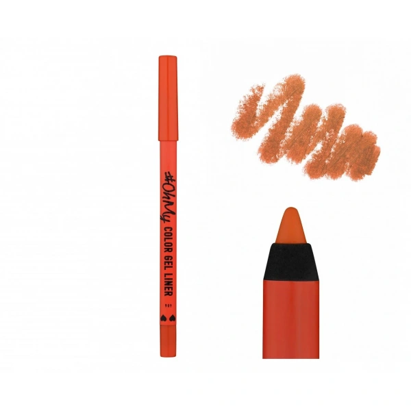 LAMEL OhMy Żelowa Kredka do oczu Color Gel Liner nr 406 - pomarańczowa  1.4g