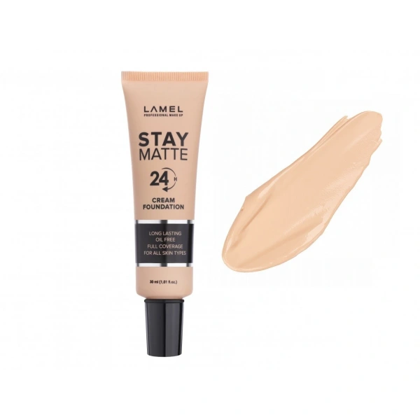 LAMEL Podkład do twarzy Stay Matte 24H nr 401 - Porcelain 30ml