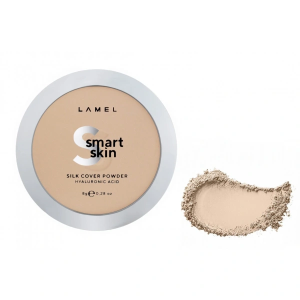 LAMEL Smart Skin Puder kompaktowy do twarzy Silk Cover nr 401 Porcelain 8g
