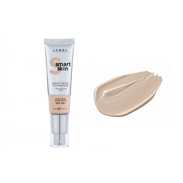 LAMEL Smart Skin Serum Tinted Foundation Podkład nawilżający z kwasem hialuronowym nr 401 Porcelain 35ml