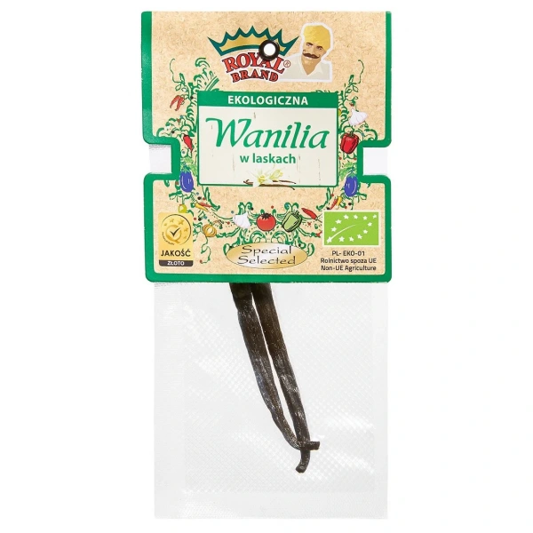 Laski wanilii bourbon bio (2 szt.) - royal brand