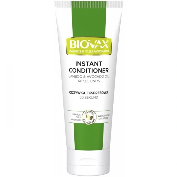 L`BIOTICA Biovax Hair Odżywka do włosów ekspresowa - Bambus & Olej Awokado 200ml