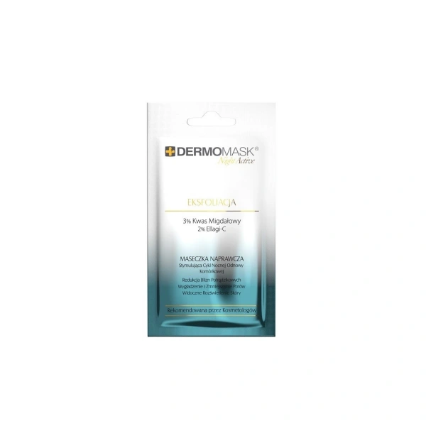 L`BIOTICA Dermomask Night Active Maseczka naprawcza na twarz - Eksfoliacja 12ml