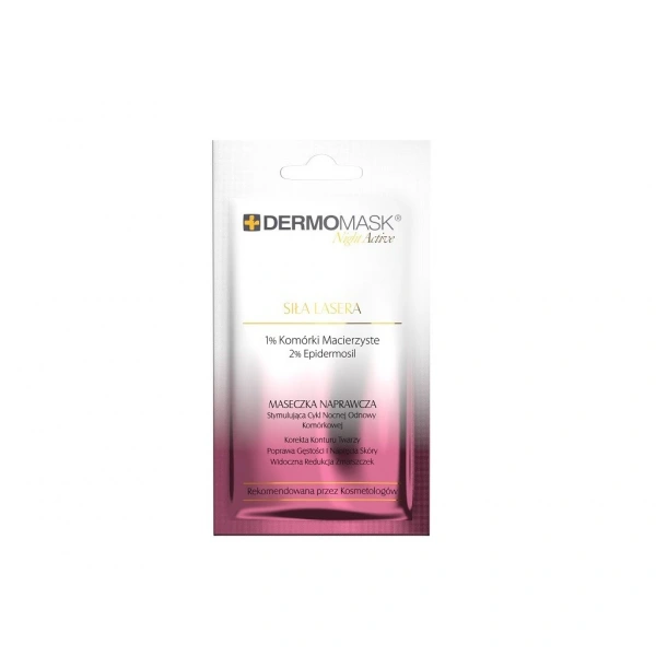 L`BIOTICA Dermomask Night Active Maseczka naprawcza na twarz - Siła Lasera 12ml