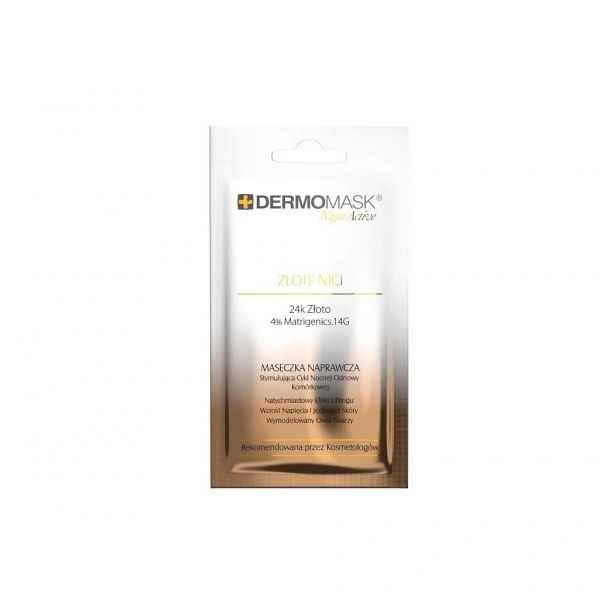 L`BIOTICA Dermomask Night Active Maseczka naprawcza na twarz Złote Nici - 12ml