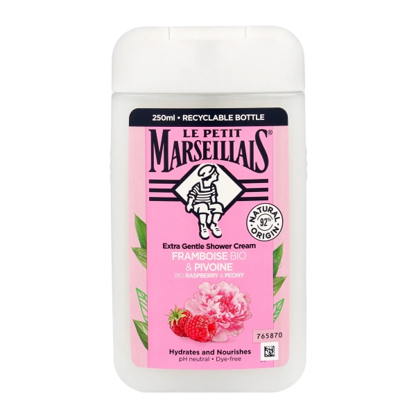 LE PETIT MARSELLAIS Kremowy Żel pod prysznic Malina & Piwonia 250ml