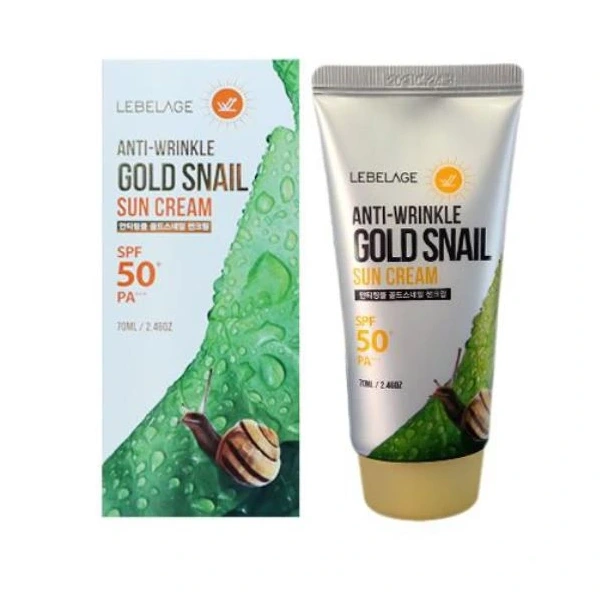 LEBELAGE Krem do twarzy SPF 50+ przeciwzmarszczkowy - Ślimak 70 ml