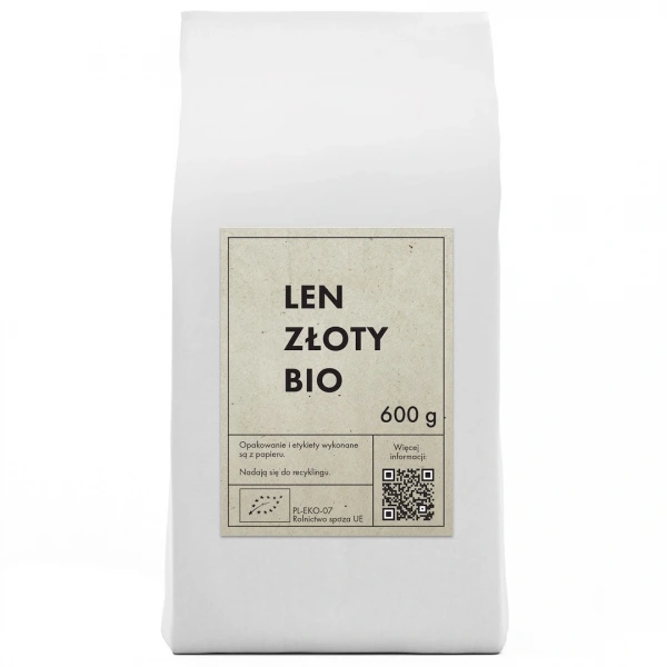 Len złoty (siemię lniane) bio 600 g - the planet
