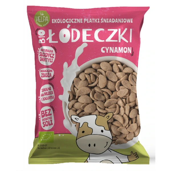 Łódeczki jaglano - owsiane z cynamonem bez dodatku cukrów bio 260 g - helpa