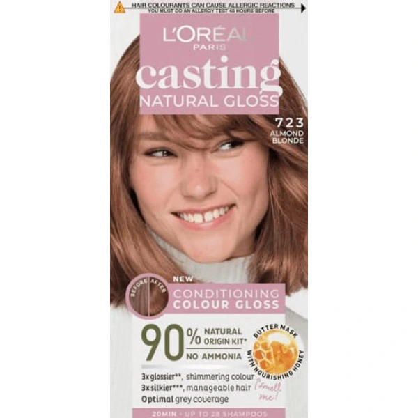 LOREAL Casting Natural Gloss Krem koloryzujący nr 723 Almond Blonde 1op.