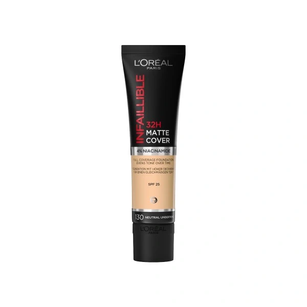 LOREAL Infallible 24H Matte Cover Długotrwały podkład matujący 130 Neutral Undertone 30 ml