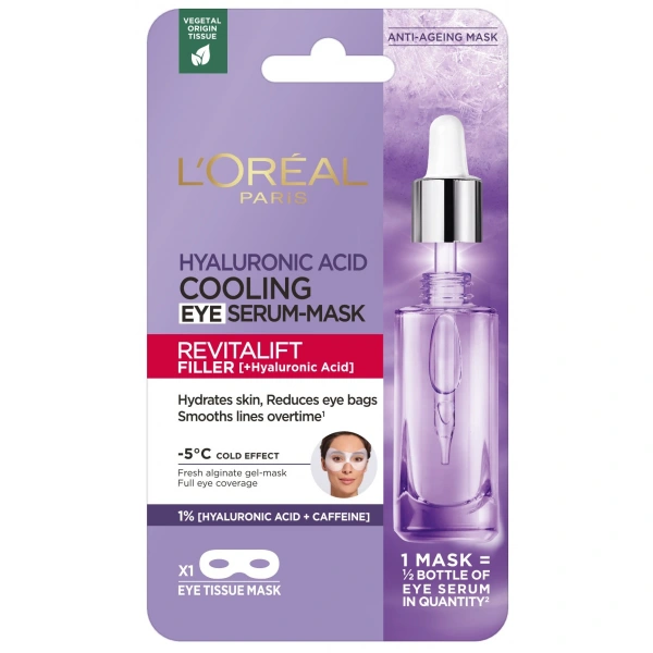 LOREAL Revitalift Filler Chłodząca Maska z serum pod oczy 11 g